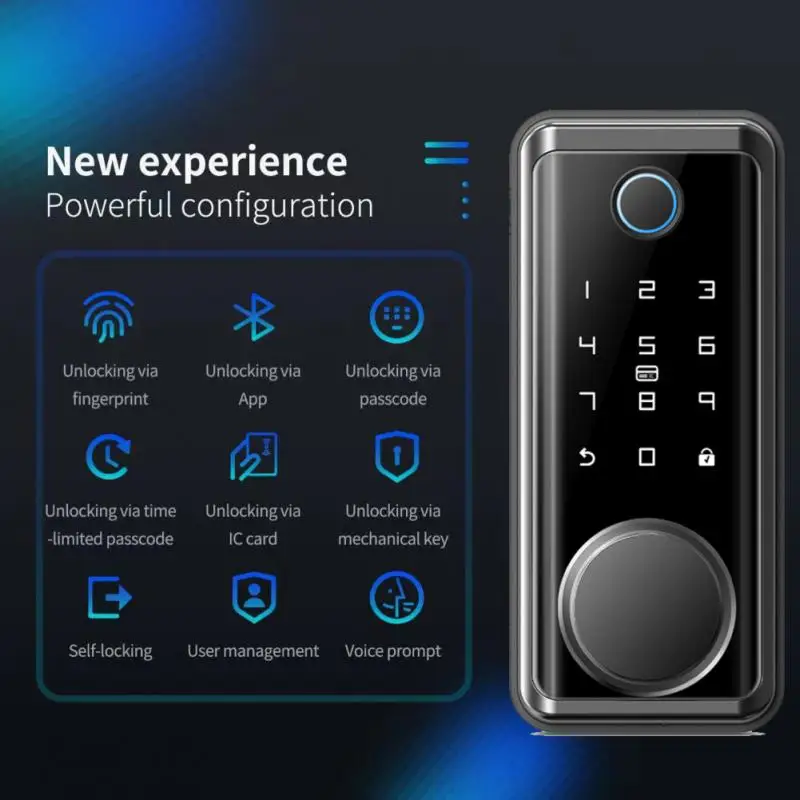 Fingerprint Lock Tuya Bluetooth Compatible Smart Door Lock Keyless Mobile Unlock Password Lock Smart Home App Control
Fingerprint Lock Tuya Bluetooth Compatible Smart Door Lock Keyless Mobile Unlock Password Lock Smart Home App Control