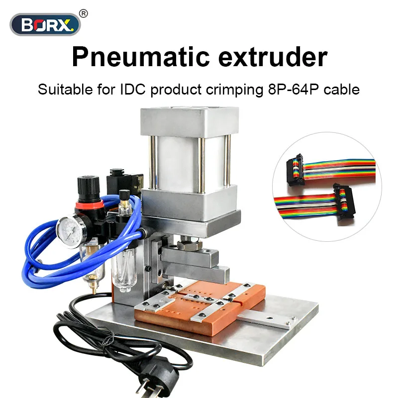 

BORX 40P IDC pneumatic pressure computer cable crimping machine, FC gray and white cable crimping machine