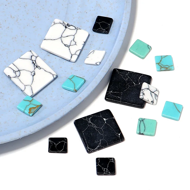 10pcs/Lot Square Multicolor Turquoise Bead Ring Face For Jewelry Making Cute Charming DIY Ring Accessories
10pcs/Lot Square Multicolor Turquoise Bead Ring Face For Jewelry Making Cute Charming DIY Ring Accessories