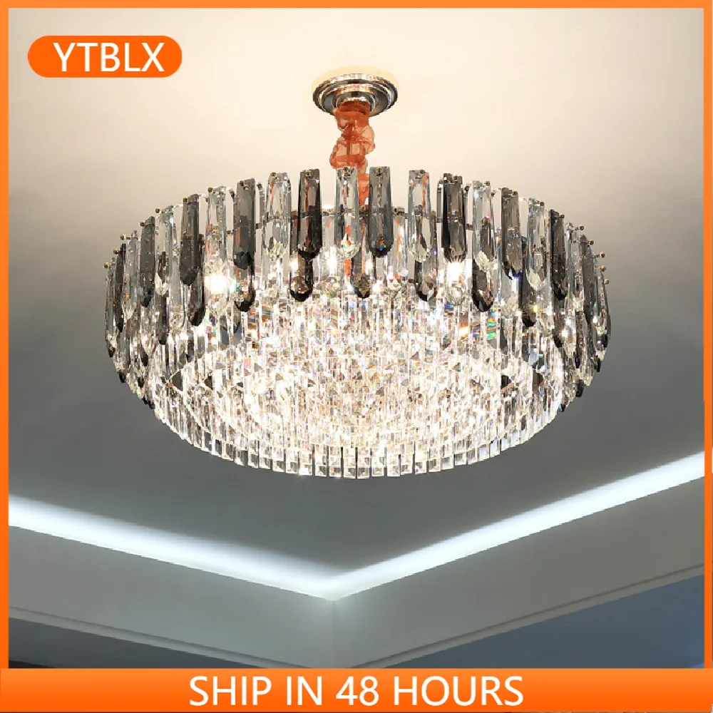 Luxury K9 Crystals E14 Led Pendant Lights Living Room Gold Round Hanging Lamp Lustre Metal Led Suspend Lamp Fixtures
Luxury K9 Crystals E14 Led Pendant Lights Living Room Gold Round Hanging Lamp Lustre Metal Led Suspend Lamp Fixtures