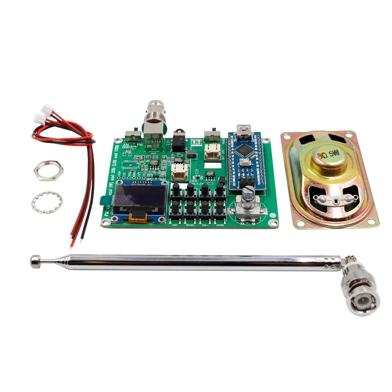 SI4732 полностью Диапазонный радиоприемник FM AM (MW & SW) SSB (LSB и USB), предусмотрен комплект с динамиковой антенной
SI4732 полностью Диапазонный радиоприемник FM AM (MW & SW) SSB (LSB и USB), предусмотрен комплект с динамиковой антенной
