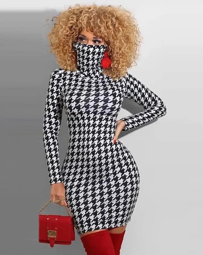 Женские платья 2022, Осеннее модное повседневное облегающее платье с длинным рукавом и принтом «гусиные лапки», повседневное мини-платье с вы...
Женские платья 2022, Осеннее модное повседневное облегающее платье с длинным рукавом и принтом «гусиные лапки», повседневное мини-платье с вы...