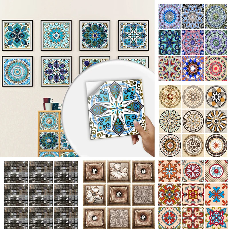 10 Pcs/Set Mandala Crystal Hard Film Tiles Wall Stickers Kitchen Bathroom Wardrobe Decoration PVC Wall Decals Home Decoration
10 Pcs/Set Mandala Crystal Hard Film Tiles Wall Stickers Kitchen Bathroom Wardrobe Decoration PVC Wall Decals Home Decoration