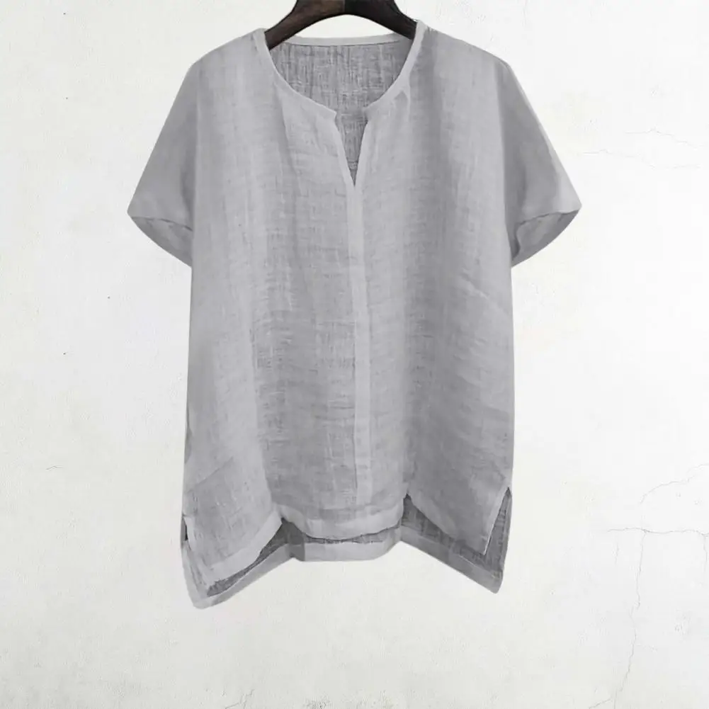 Summer Shirt Loose Mid Length Keep Cooling V Neck Plus Size Men Top Summer T-shirt Men Garment
Summer Shirt Loose Mid Length Keep Cooling V Neck Plus Size Men Top Summer T-shirt Men Garment