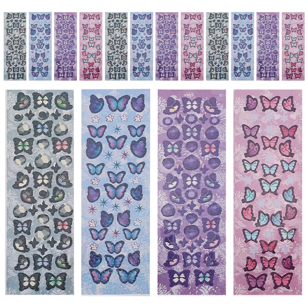 16 Sheets Wedding Stickers Calendar Decoration Nature Stickers Stickers Kids Glitter Butterflies Stickers
16 Sheets Wedding Stickers Calendar Decoration Nature Stickers Stickers Kids Glitter Butterflies Stickers