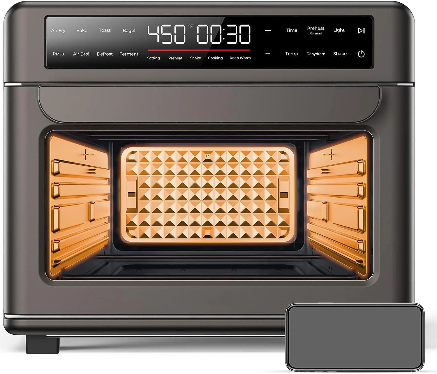 Capacity Toaster Oven Countertop, Dishwasher Safe Detachable Panel, 26QT Air Fryer Toaster Oven Combo, Drumstick Grill Accessori
Capacity Toaster Oven Countertop, Dishwasher Safe Detachable Panel, 26QT Air Fryer Toaster Oven Combo, Drumstick Grill Accessori