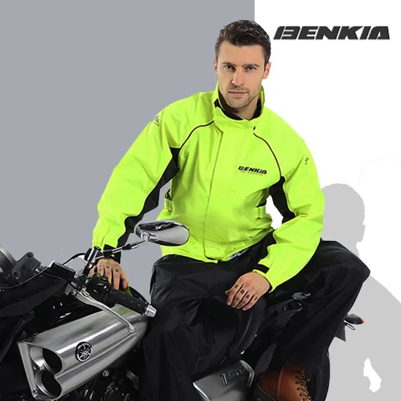 Мотоциклетный дождевик BENKIA, светоотражающий непродуваемый жакет и брюки для езды на мотоцикле, с разрезом, всесезонный
Мотоциклетный дождевик BENKIA, светоотражающий непродуваемый жакет и брюки для езды на мотоцикле, с разрезом, всесезонный