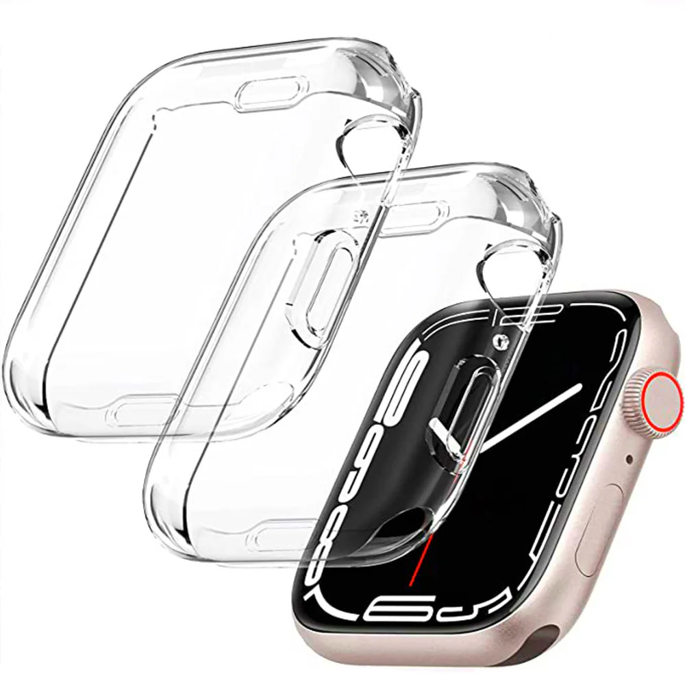 Cover for Apple Watch 3 2 1 38MM 42MM 360 Full Soft Clear TPU Screen Protector Case for iWatch 4/5/6/SE/7/8 45MM 41MM 44MM 40MM
Cover for Apple Watch 3 2 1 38MM 42MM 360 Full Soft Clear TPU Screen Protector Case for iWatch 4/5/6/SE/7/8 45MM 41MM 44MM 40MM