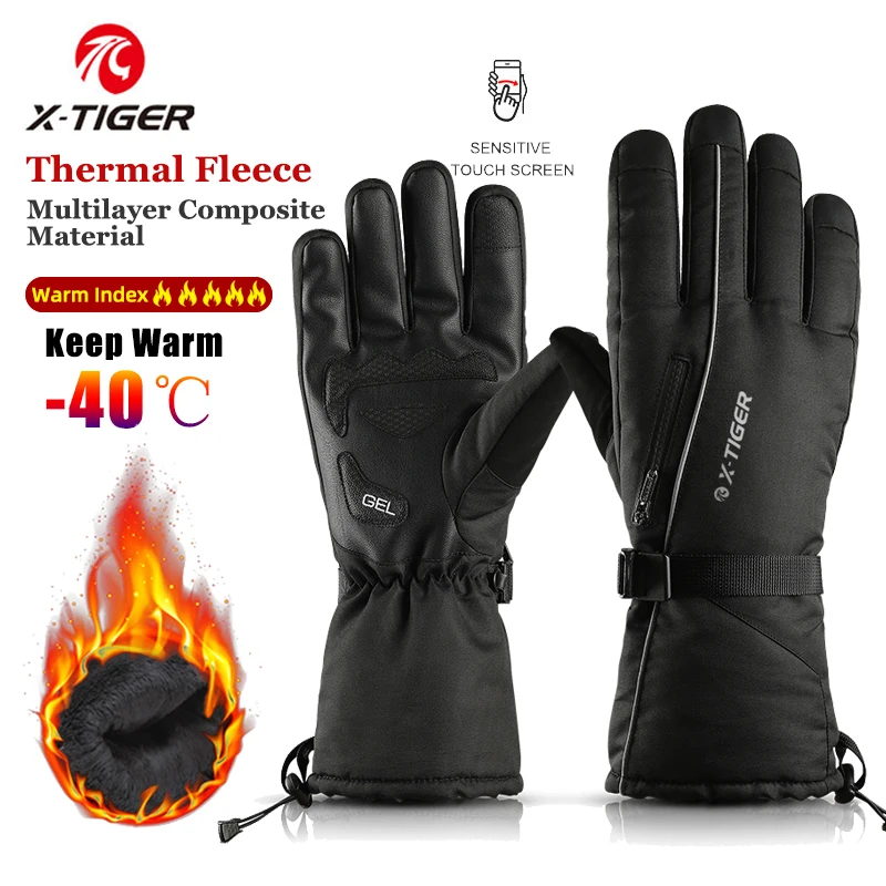 X-TIGER Winter Gloves Thermal Warm Ski Gloves Touch Screen Waterproof Glove -40℃ Cold Weather Sports Hiking Skiing Gloves
X-TIGER Winter Gloves Thermal Warm Ski Gloves Touch Screen Waterproof Glove -40℃ Cold Weather Sports Hiking Skiing Gloves