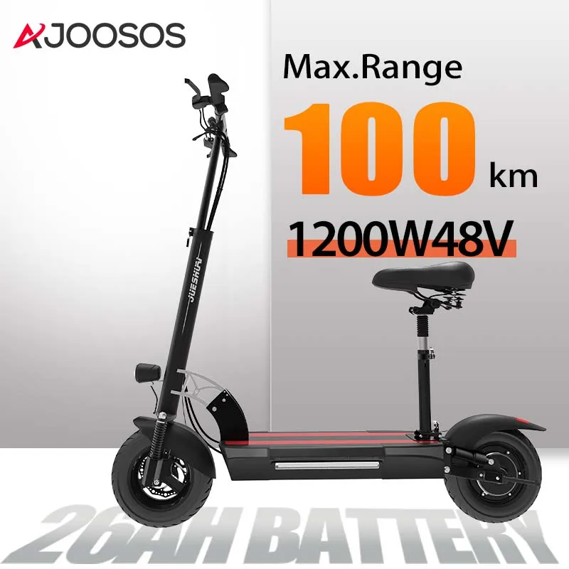 26AH Big Battery Electric Scooter 100KM Range 60km/h Speed 10'' Tires Electric Scooters Foldable Double Shock Absorption
26AH Big Battery Electric Scooter 100KM Range 60km/h Speed 10'' Tires Electric Scooters Foldable Double Shock Absorption