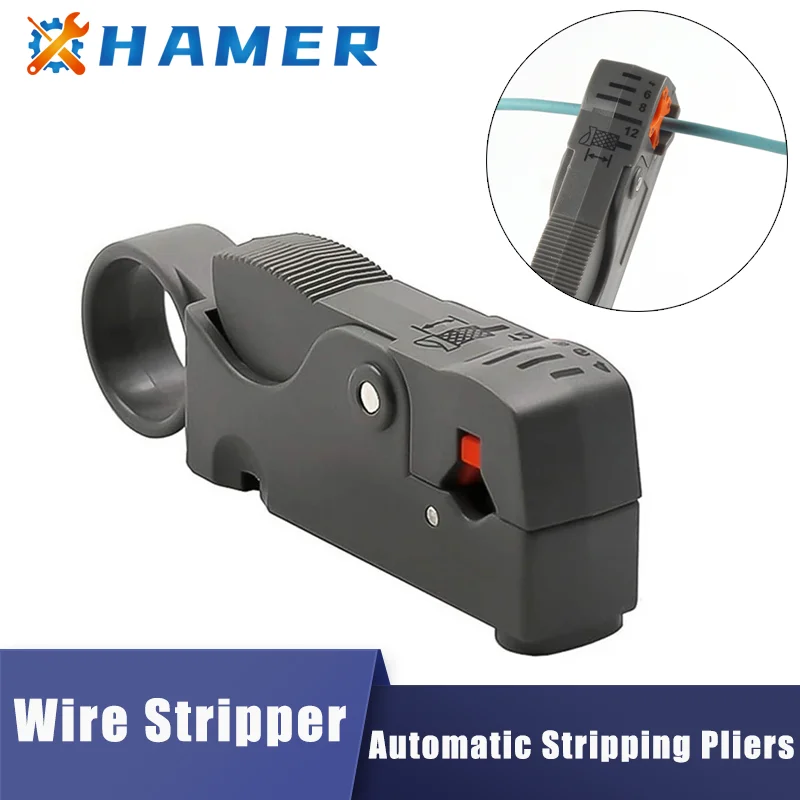 Multi-functional Automatic Wire Stripping Pliers Coaxial Cable Stripping Network Tool Network Cable Pliers With Hexagonal Wrench
Multi-functional Automatic Wire Stripping Pliers Coaxial Cable Stripping Network Tool Network Cable Pliers With Hexagonal Wrench