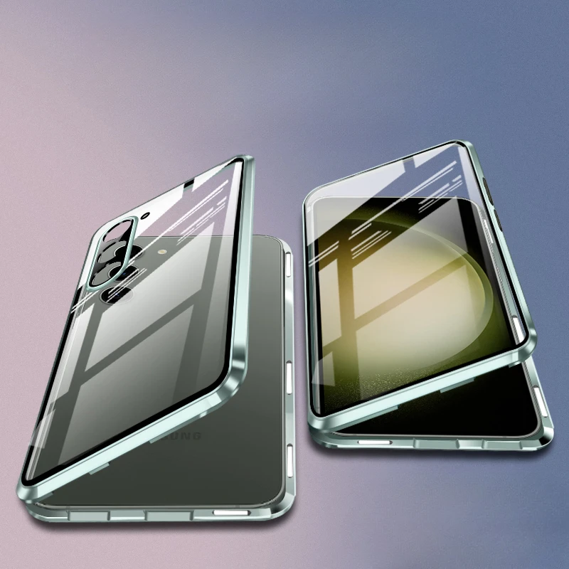 Double-sided Glass Phone Case for Samsung Galaxy S23 Plus S23Ultra Magnetic Case 360° Full Protection Anti-fall Protective Cover
Double-sided Glass Phone Case for Samsung Galaxy S23 Plus S23Ultra Magnetic Case 360° Full Protection Anti-fall Protective Cover