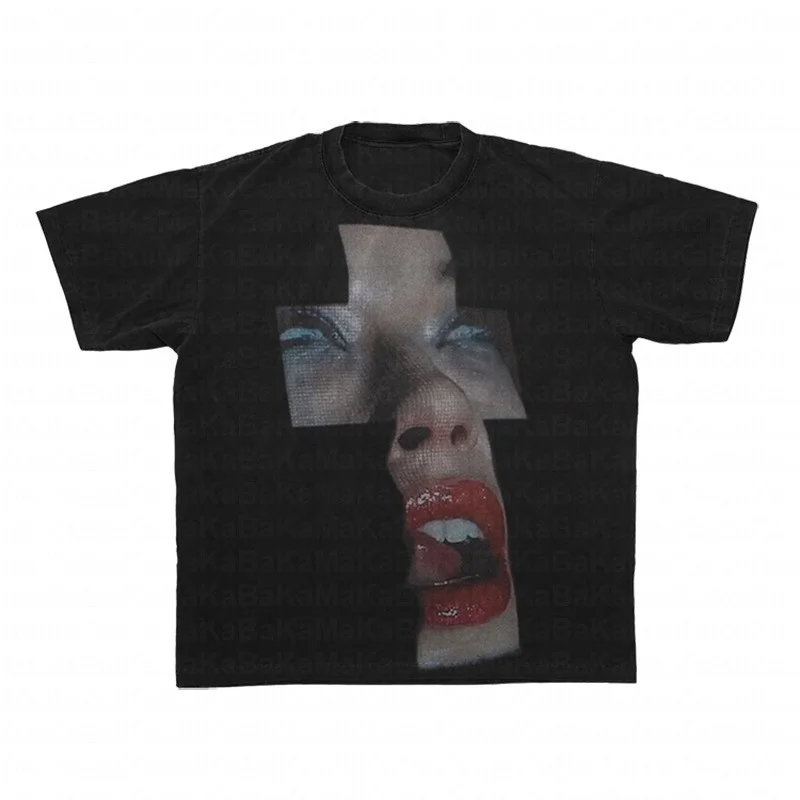 Grunge Clothes Men Women T Shirt Summer Short Sleeve T-shirt Harajuku Portraits Pattern Streetwear Fashion Clothes Top Blouses
Grunge Clothes Men Women T Shirt Summer Short Sleeve T-shirt Harajuku Portraits Pattern Streetwear Fashion Clothes Top Blouses