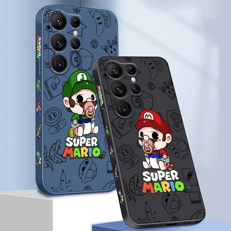 Luxury Cute Art Super Mario Liquid Left Rope For Samsung Galaxy S23 S22 S21 S20 FE S10 Ultra Plus Lite 5G Cover Phone Case
Luxury Cute Art Super Mario Liquid Left Rope For Samsung Galaxy S23 S22 S21 S20 FE S10 Ultra Plus Lite 5G Cover Phone Case