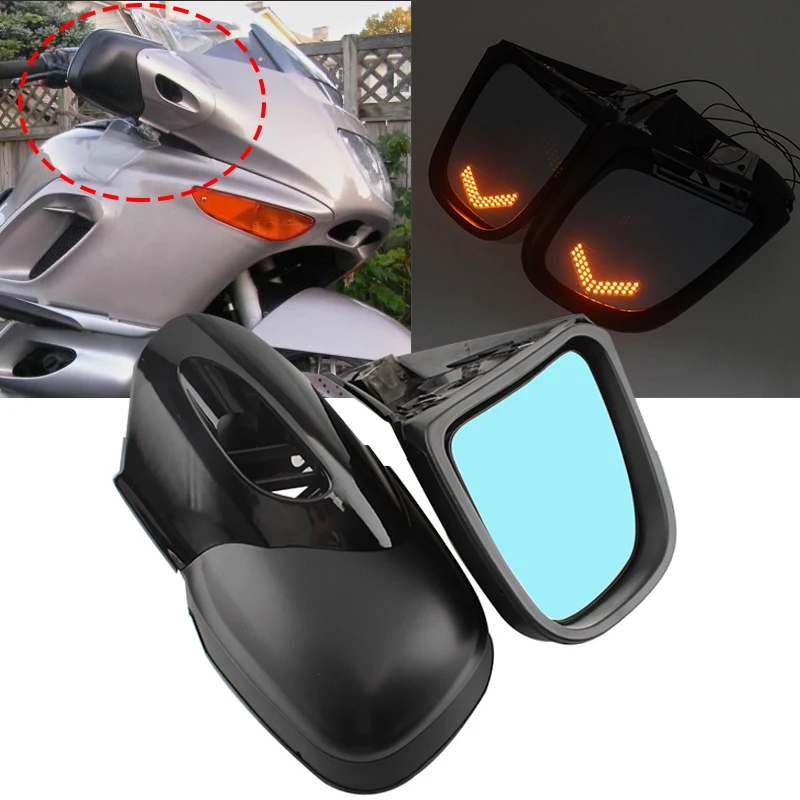 Motorcycle Aaccessories Wide Side Mirrors Rearview LED Turn Signal Mirror Fits For BMW K1200 K1200LT K1200M 1999-2008
Motorcycle Aaccessories Wide Side Mirrors Rearview LED Turn Signal Mirror Fits For BMW K1200 K1200LT K1200M 1999-2008