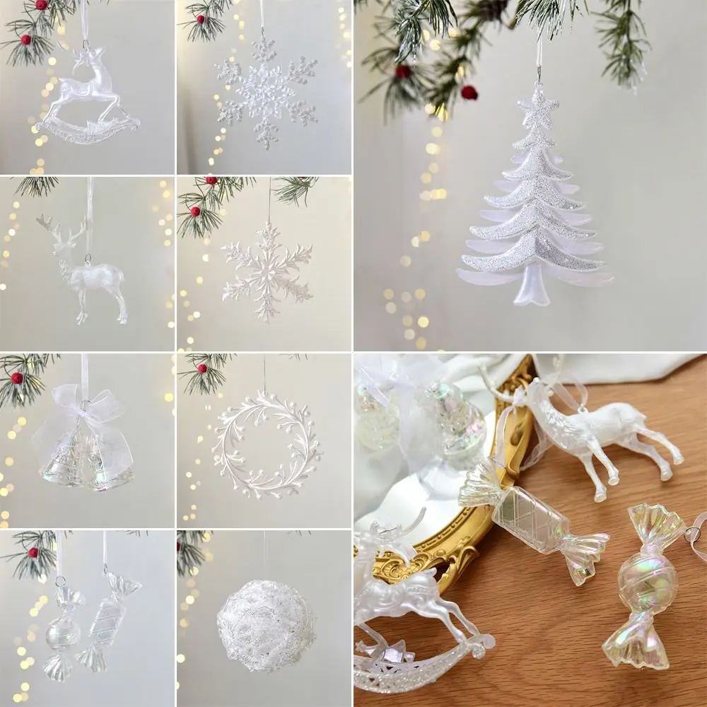 Glitter Christmas Tree Pendants New Crystal Candy Elk Tree Hanging Transparent Snowflakes Christmas Decorations New Year
Glitter Christmas Tree Pendants New Crystal Candy Elk Tree Hanging Transparent Snowflakes Christmas Decorations New Year