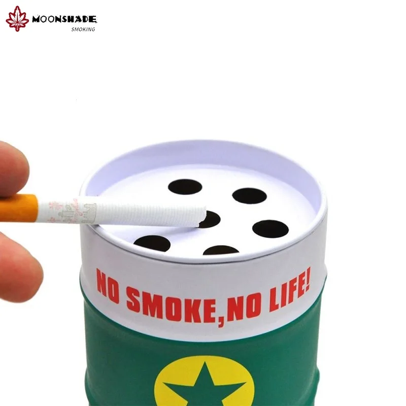 MOONSHADE Hot Sell Classic Creative Multi-color Design Metal Oil Barrel Ashtray Office Home Decoration Smoking Accessories
MOONSHADE Hot Sell Classic Creative Multi-color Design Metal Oil Barrel Ashtray Office Home Decoration Smoking Accessories