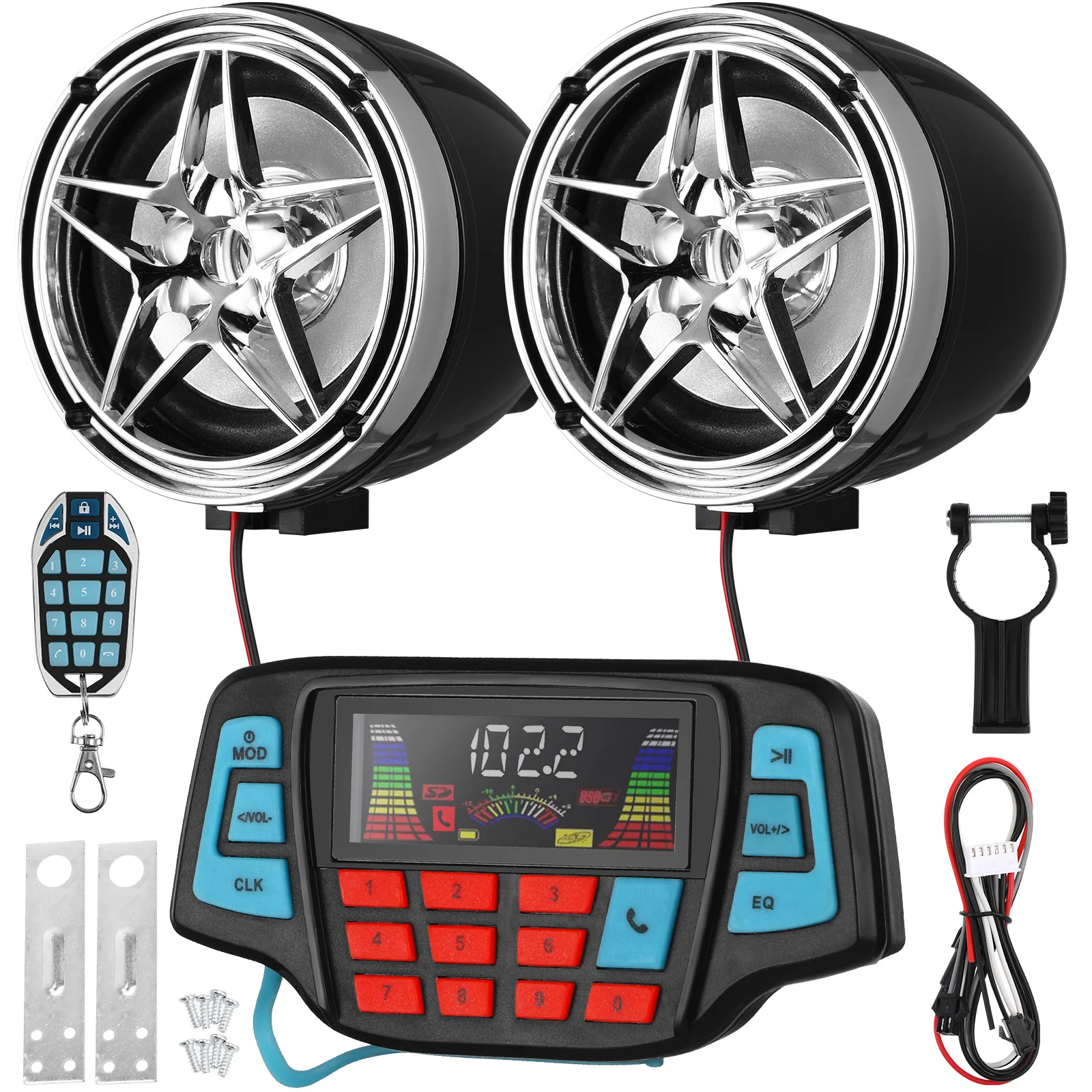 Motorcycle Audio Receivers Portable Speakers Car Play Sound Bar Water Proof Stereo Button
Motorcycle Audio Receivers Portable Speakers Car Play Sound Bar Water Proof Stereo Button