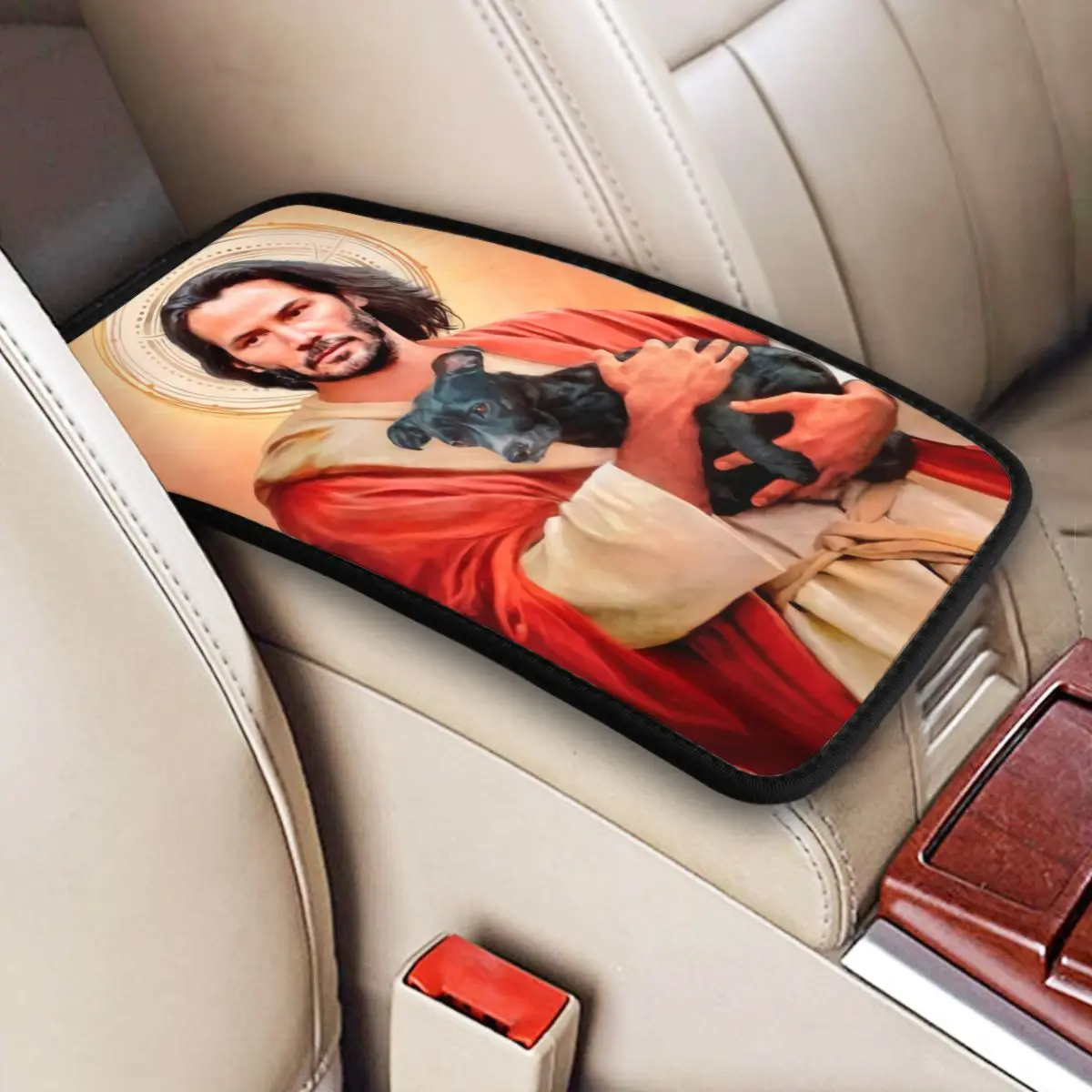 Personalized Armrest Box Pad Jesus Saint Meme Keanu Reeves Car Center Console Protective Cover Mat Storage Box Accessories
Personalized Armrest Box Pad Jesus Saint Meme Keanu Reeves Car Center Console Protective Cover Mat Storage Box Accessories