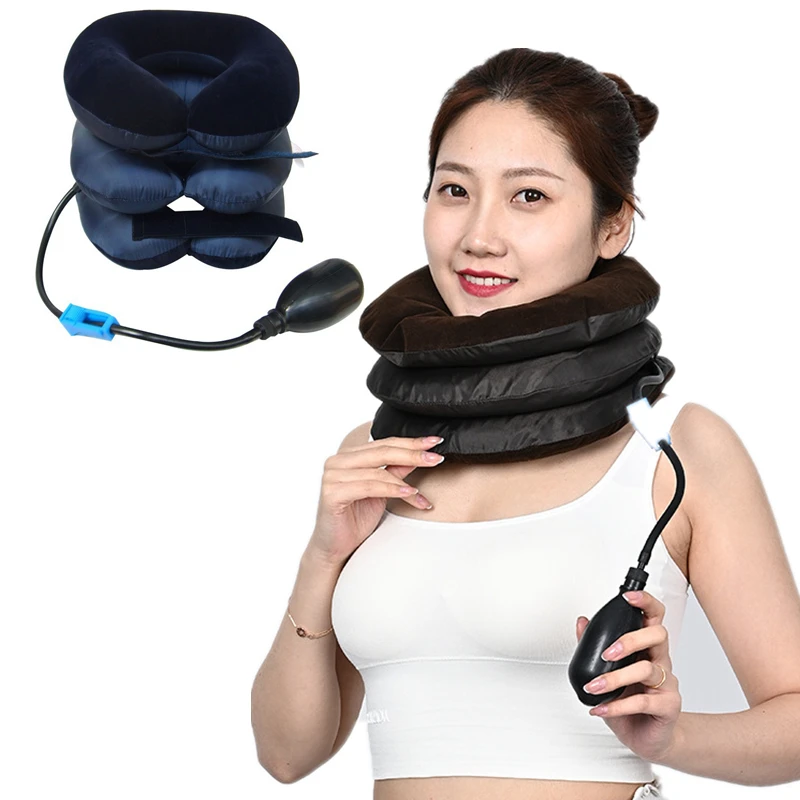 Air Cervical Traction 1 Tube Neck Stretcher Inflatable Neck Massage Support Cushion Devices Orthopedic Pillow Collar Pain Relief
Air Cervical Traction 1 Tube Neck Stretcher Inflatable Neck Massage Support Cushion Devices Orthopedic Pillow Collar Pain Relief