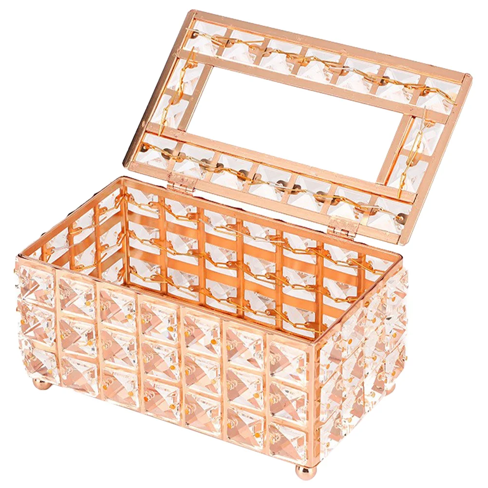 Crystal Paper Box Tissue Cover Rectangular Metal Napkin Holder Decorative Home Desktop Container Storage Facial Tissues
Crystal Paper Box Tissue Cover Rectangular Metal Napkin Holder Decorative Home Desktop Container Storage Facial Tissues