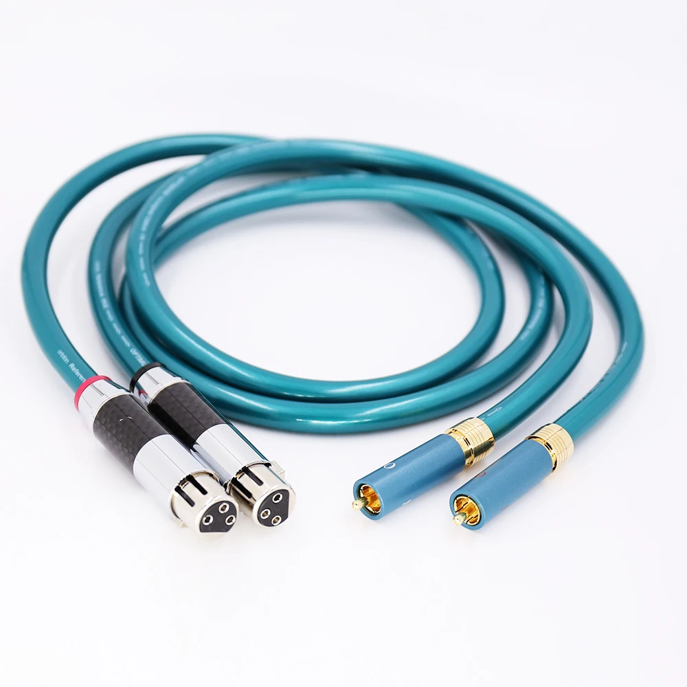 

Пара кабелей ортофон Hifi XLR мама-RCA папа Высокая чистота OCC Hifi 2 Rca к 2 Xlr кабель