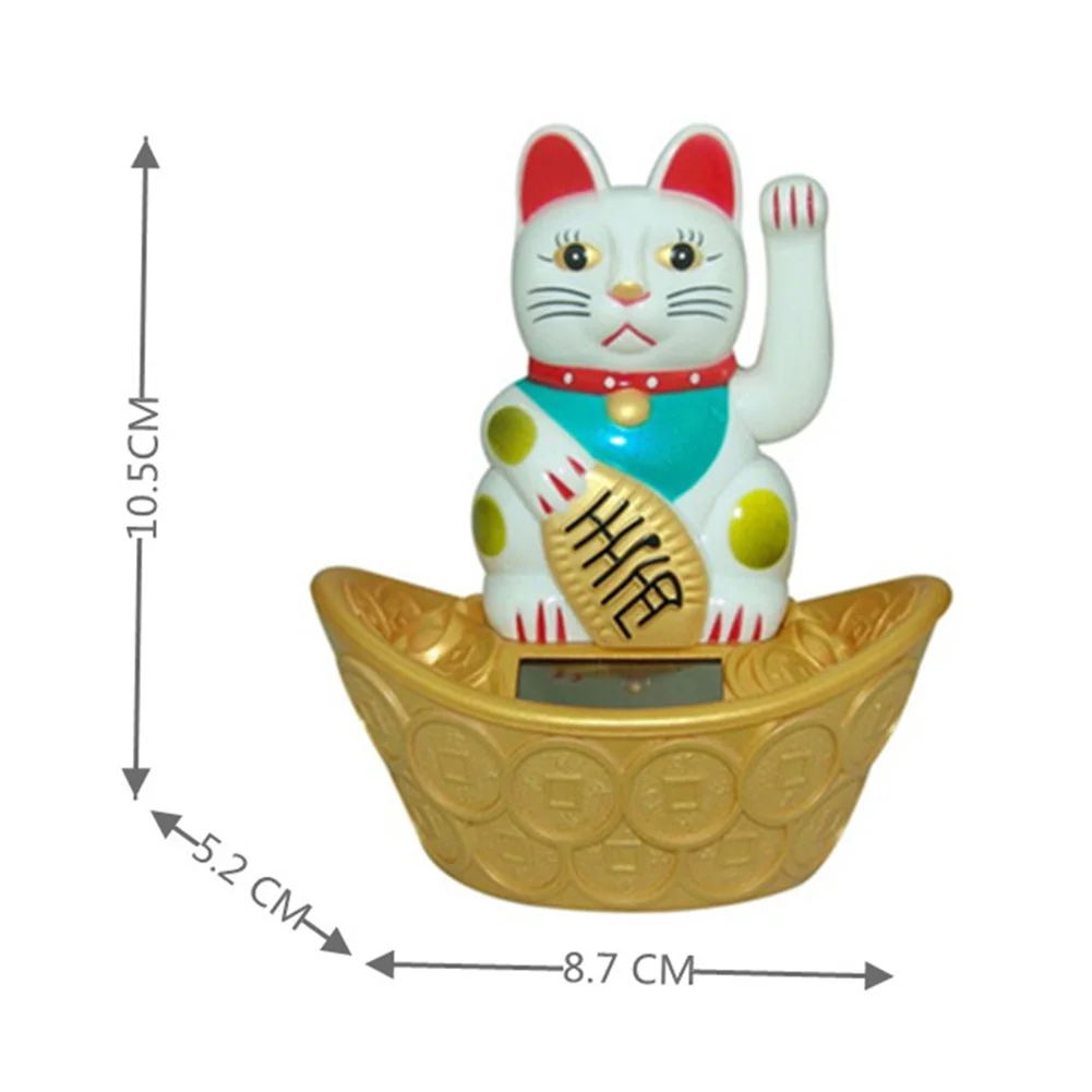 Cat Lucky Cat Decoration Gold Ingot Solar Gold Nuggets Home Office Plastic Small Ornament Waving Birthday Gift
Cat Lucky Cat Decoration Gold Ingot Solar Gold Nuggets Home Office Plastic Small Ornament Waving Birthday Gift