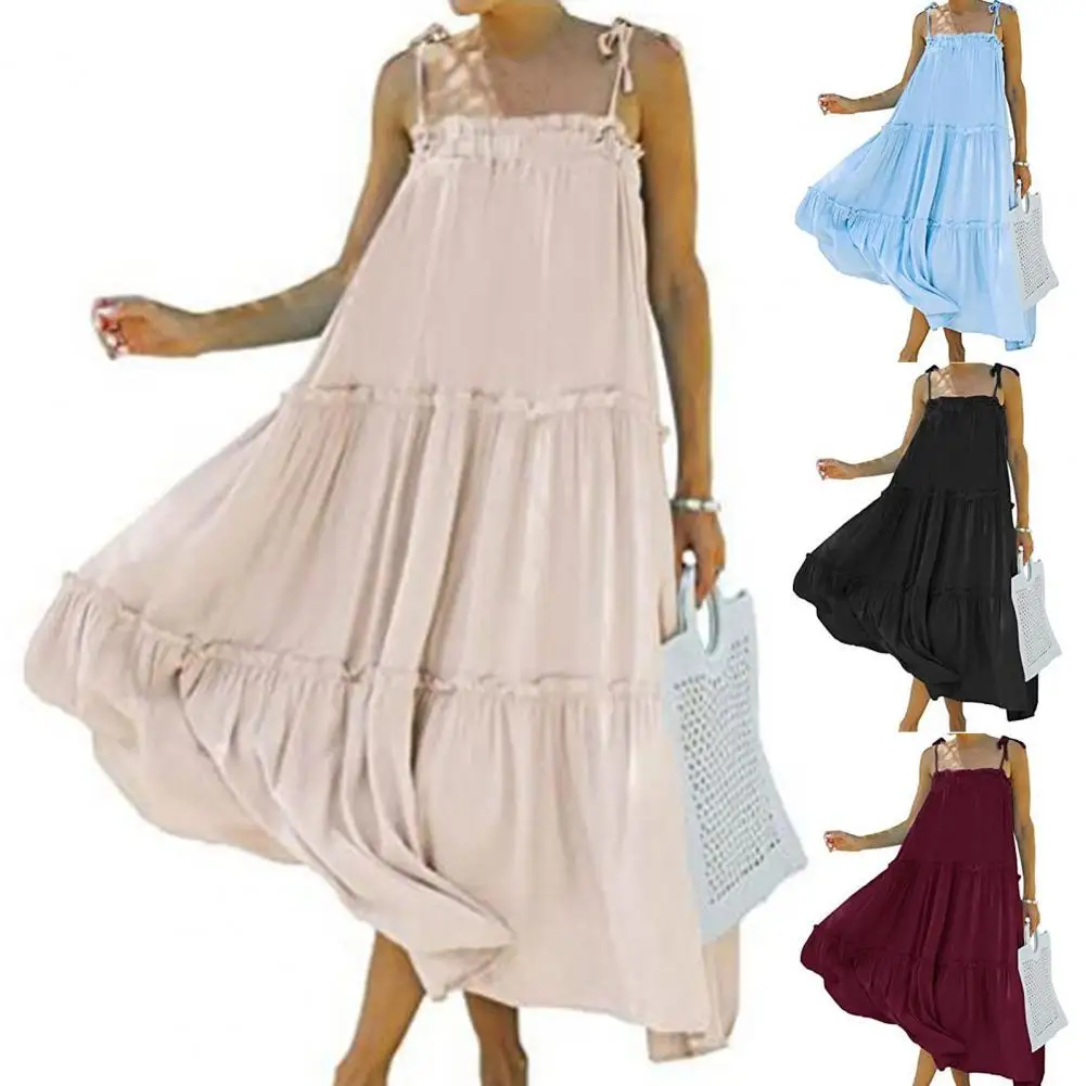 Summer Casual Sweet Spaghetti Strap White Dress 2022 New Ladies V Neck Knee Length Big Swing Beach Dress Loose Dresses Women
Summer Casual Sweet Spaghetti Strap White Dress 2022 New Ladies V Neck Knee Length Big Swing Beach Dress Loose Dresses Women
