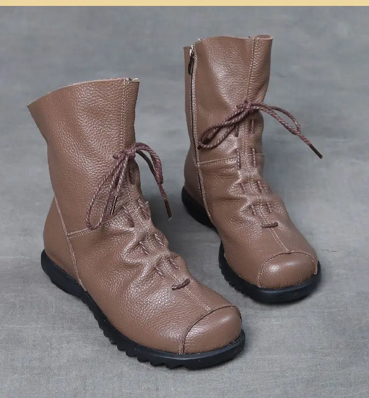 2022 genuine leather Shoes Womens Short Boots Woven Flat Casual Shoes Autumn and Winter Flat Ankle Boots Brown Black Ladies Boot
2022 genuine leather Shoes Womens Short Boots Woven Flat Casual Shoes Autumn and Winter Flat Ankle Boots Brown Black Ladies Boot