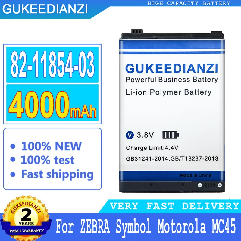 Bateria 4000mAh High Capacity Battery 82-11854-03 (MC45) For ZEBRA Symbol Motorola MC45 For Symbol ES400 High Quality Battery
Bateria 4000mAh High Capacity Battery 82-11854-03 (MC45) For ZEBRA Symbol Motorola MC45 For Symbol ES400 High Quality Battery