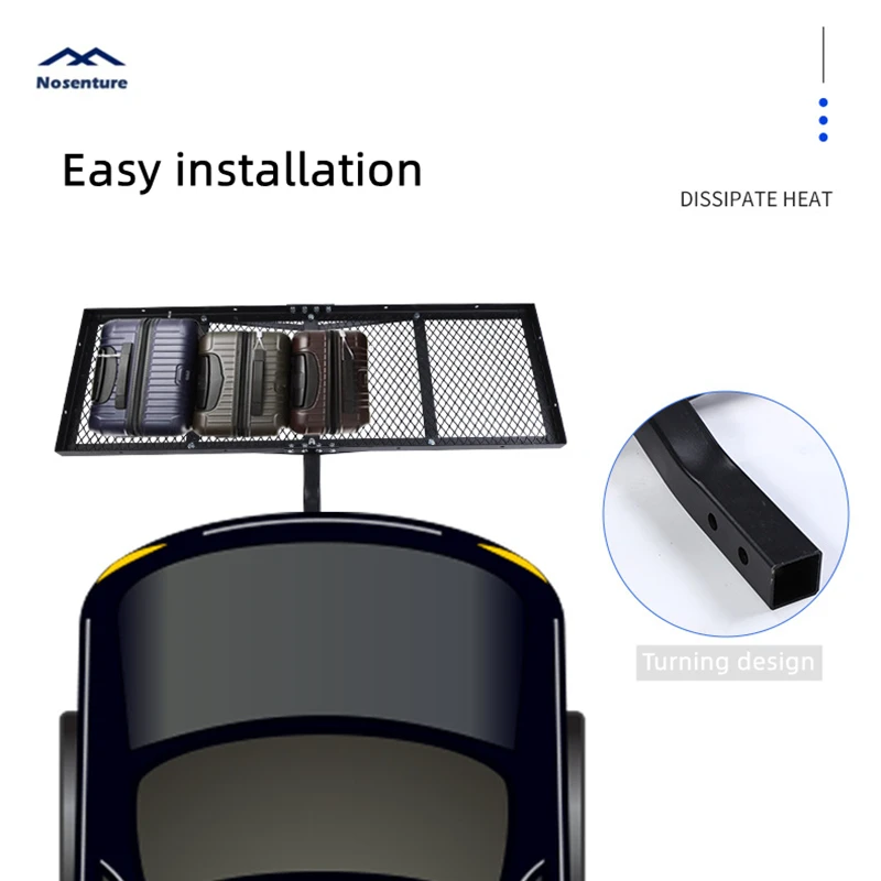 60 Inch Off-road Vehicle Rear Convenient Metal Carrying Basket Luggage Box Car Travel Folding Luggage Box
60 Inch Off-road Vehicle Rear Convenient Metal Carrying Basket Luggage Box Car Travel Folding Luggage Box