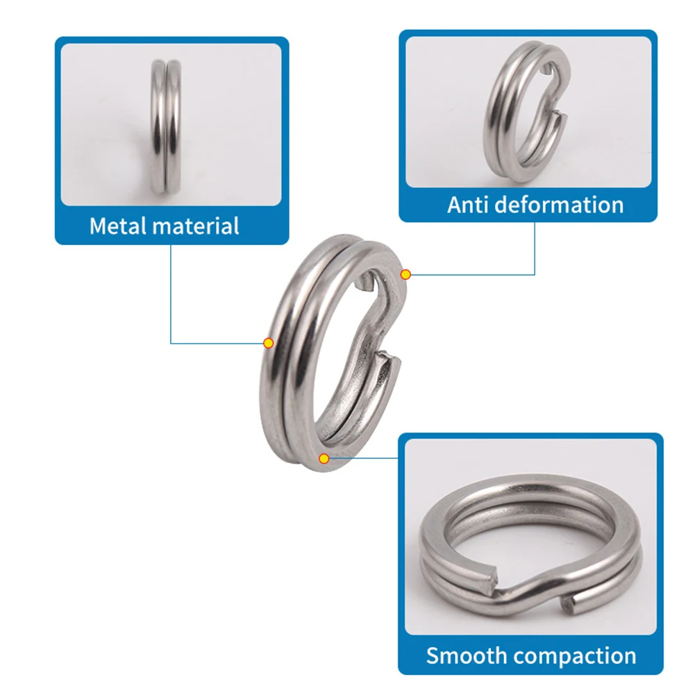 Fishing Connector Split Ring Fishing Connector Double Split Snap Lure Accessories Stainless Steel Fishing Accessories
Fishing Connector Split Ring Fishing Connector Double Split Snap Lure Accessories Stainless Steel Fishing Accessories