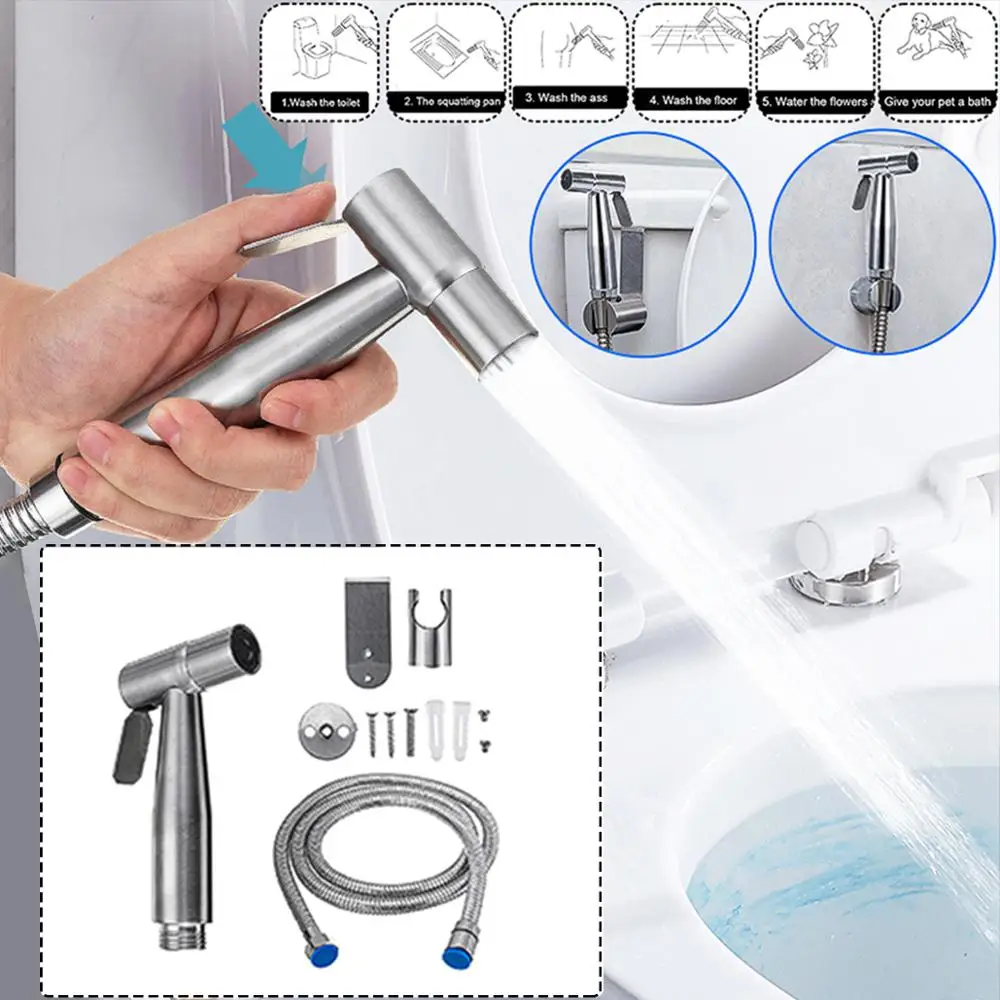 Portable Brass Toilet Handheld Bidet Shower Spray Shattaf Kit Cleaning Sprayer + Diverter
Portable Brass Toilet Handheld Bidet Shower Spray Shattaf Kit Cleaning Sprayer + Diverter