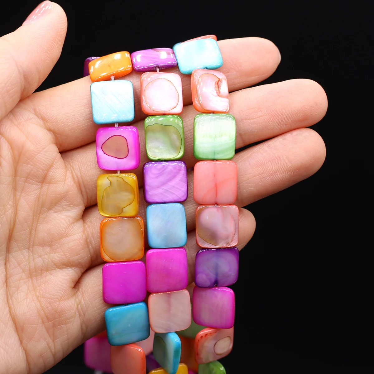 Natural Mother of Pearl Shell Beads Colorful Square Dyed Shell Loose Beads for Jewelry Making DIY Necklace Bracelet Accessories
Natural Mother of Pearl Shell Beads Colorful Square Dyed Shell Loose Beads for Jewelry Making DIY Necklace Bracelet Accessories