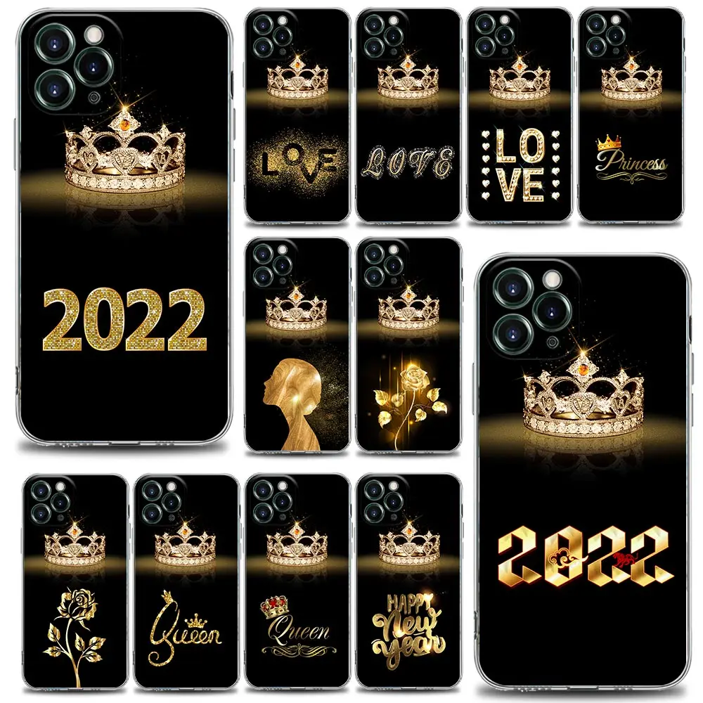 Diamond Crown 2022 Happy Newyear Flower Queen Phone Case For iPhone 11 12 13 Pro Max XR XS X 8 7 SE 2020 6 Plus Clear Soft Cover
Diamond Crown 2022 Happy Newyear Flower Queen Phone Case For iPhone 11 12 13 Pro Max XR XS X 8 7 SE 2020 6 Plus Clear Soft Cover