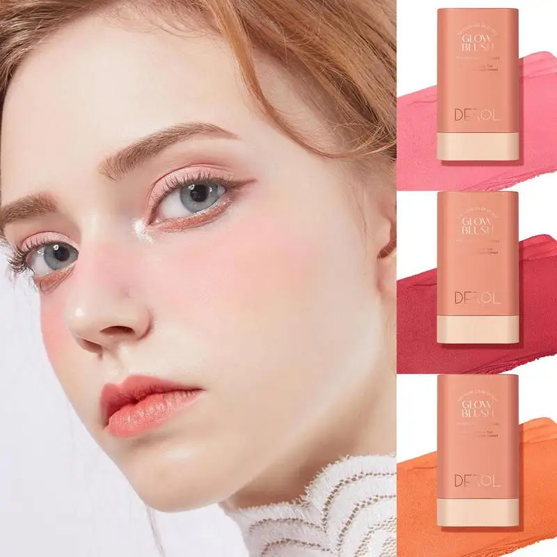 Cream Blushes Stick Blendable Cheek Tinted Blushes Stick Rotating Design Makeup Blusher Waterproof Long-lasting Mutliuse Blusher
Cream Blushes Stick Blendable Cheek Tinted Blushes Stick Rotating Design Makeup Blusher Waterproof Long-lasting Mutliuse Blusher