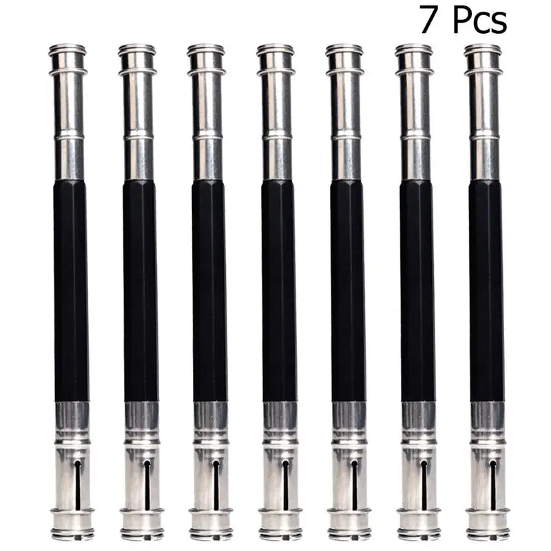 7PCS Metal Pencil Extender Sturdy Pencil Holder Lengthener Portable Pencil Extension Rod Artistic Drawing Supplies for Artists S
7PCS Metal Pencil Extender Sturdy Pencil Holder Lengthener Portable Pencil Extension Rod Artistic Drawing Supplies for Artists S