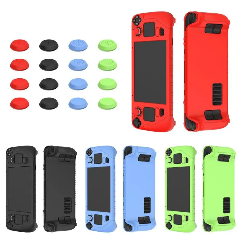 Soft Silicone Thickened Protective Case ForSteam Deck Cover Shell Tpu Shockproof Anti-drop Shock Proof Frame With 4 Rocker Caps
Soft Silicone Thickened Protective Case ForSteam Deck Cover Shell Tpu Shockproof Anti-drop Shock Proof Frame With 4 Rocker Caps