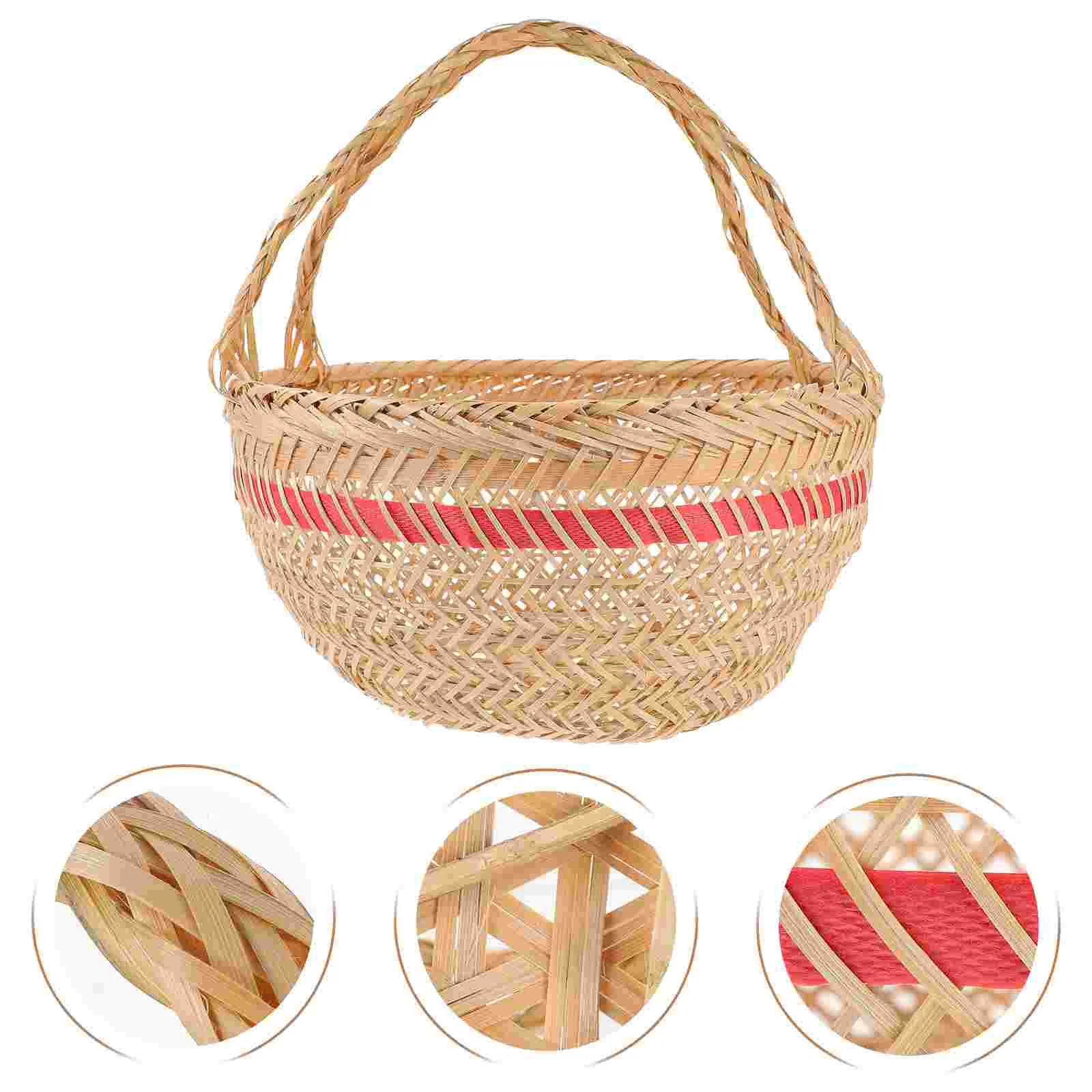 Food Storage Holder Fruit Handle Bag Picnic Basket Handle Bag Delicate Container for Shopping
Food Storage Holder Fruit Handle Bag Picnic Basket Handle Bag Delicate Container for Shopping