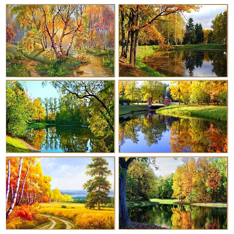 RUOPOTY Painting By Numbers For Beginner Kits Autumn scenery with alternating yellow and green trees creates a peaceful and plea
RUOPOTY Painting By Numbers For Beginner Kits Autumn scenery with alternating yellow and green trees creates a peaceful and plea