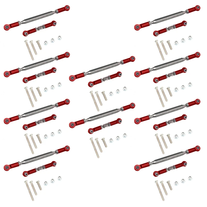 10X Metal Adjustable Steering Linkage Servo Link Pull Rod Turnbuckle For MN D90 D99 MN-90 FJ-45 1/12 RC Car Crawler,Red
10X Metal Adjustable Steering Linkage Servo Link Pull Rod Turnbuckle For MN D90 D99 MN-90 FJ-45 1/12 RC Car Crawler,Red