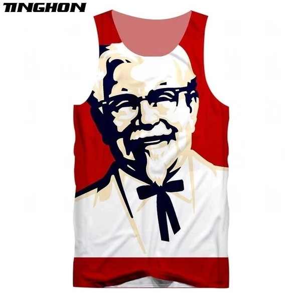 KFC Kentucky Fried Chicken 3D Printed Men Shirt Vest Harajuku Fashion Sleeveless T-shirt Summer Streetwear Unisex Tank Tops
KFC Kentucky Fried Chicken 3D Printed Men Shirt Vest Harajuku Fashion Sleeveless T-shirt Summer Streetwear Unisex Tank Tops