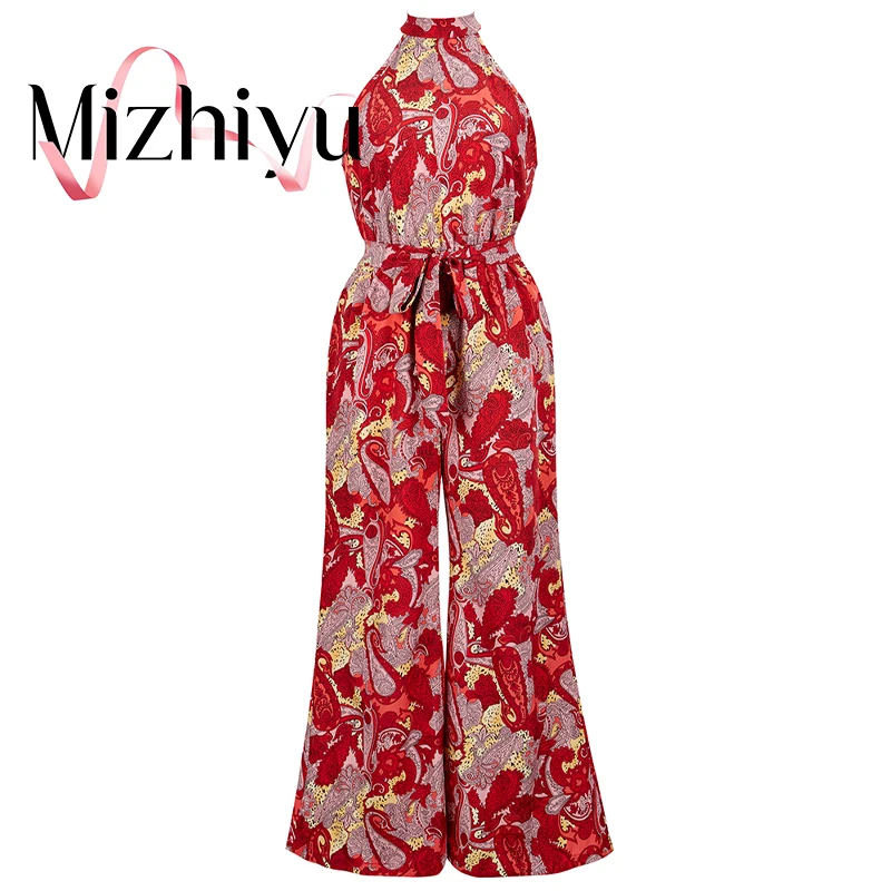 MizhiyuSpring Summer Fashion Ladies Sexy Off Shoulder Red Floral Jumpsuit Women's Party Wear Sleeveless Streetwear Jumpsuit Club
MizhiyuSpring Summer Fashion Ladies Sexy Off Shoulder Red Floral Jumpsuit Women's Party Wear Sleeveless Streetwear Jumpsuit Club