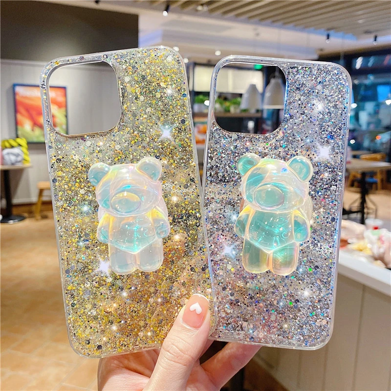 3D Bear Glitter Stand Transparent Phone Case For Samsung Galaxy A12 A22 A32 A13 4G 5G A42 A52 A52S A72 A23 A33 A53 A73 Cover
3D Bear Glitter Stand Transparent Phone Case For Samsung Galaxy A12 A22 A32 A13 4G 5G A42 A52 A52S A72 A23 A33 A53 A73 Cover