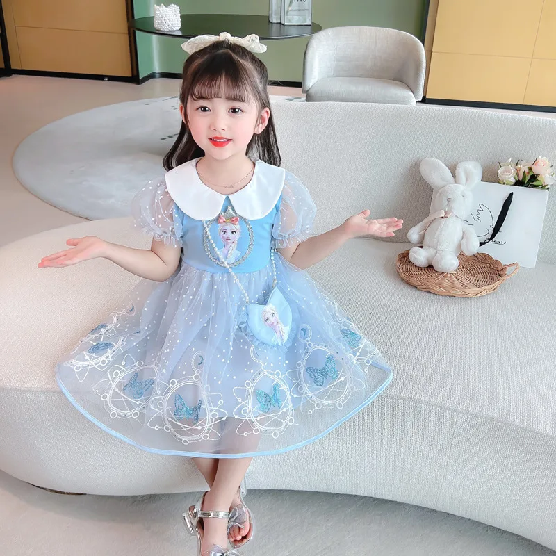 Disney Girls Elsa Princess Dress 2022 Summer New Frozen Short-sleeved Little Girl Elsa Mesh Skirt Cute Toddler Clothing
Disney Girls Elsa Princess Dress 2022 Summer New Frozen Short-sleeved Little Girl Elsa Mesh Skirt Cute Toddler Clothing