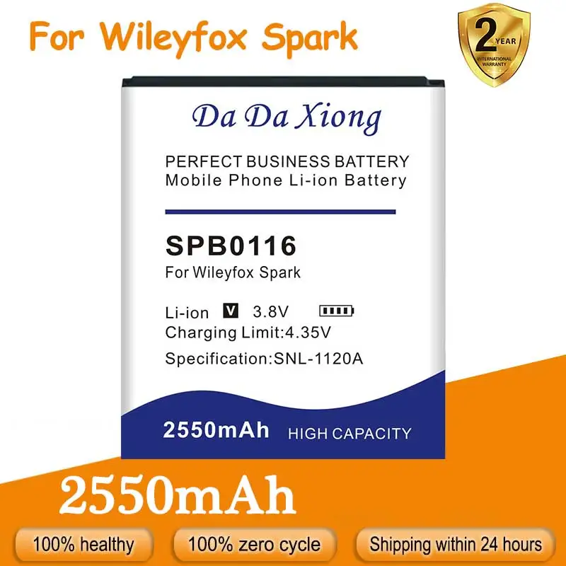 100% Original New 2550mAh Battery for for WileyfoxSpark Spark+ SPB0116 Send Accompanying Tool
100% Original New 2550mAh Battery for for WileyfoxSpark Spark+ SPB0116 Send Accompanying Tool