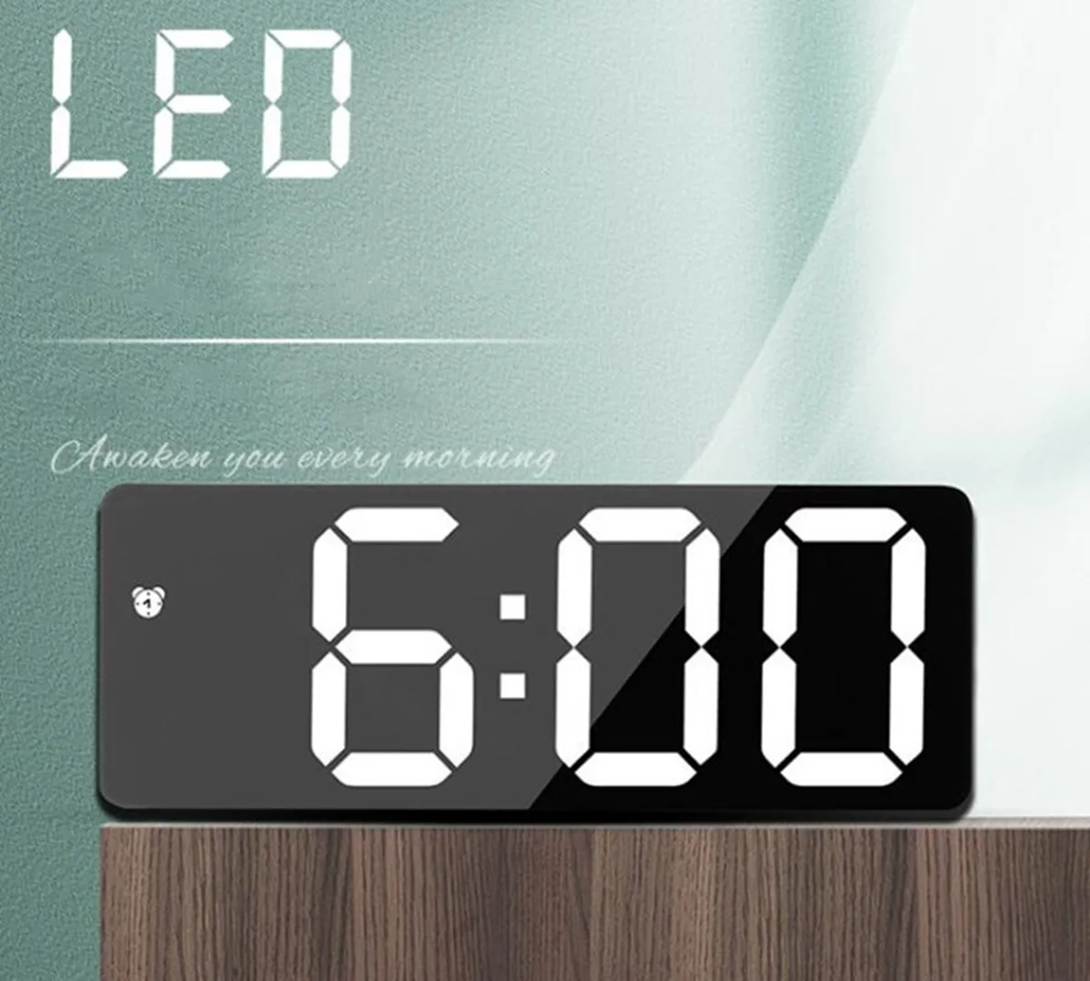 Большой зеркальный будильник с шрифтом, многофункциональный светодиодный электронный аккумулятор с подключением
Большой зеркальный будильник с шрифтом, многофункциональный светодиодный электронный аккумулятор с подключением