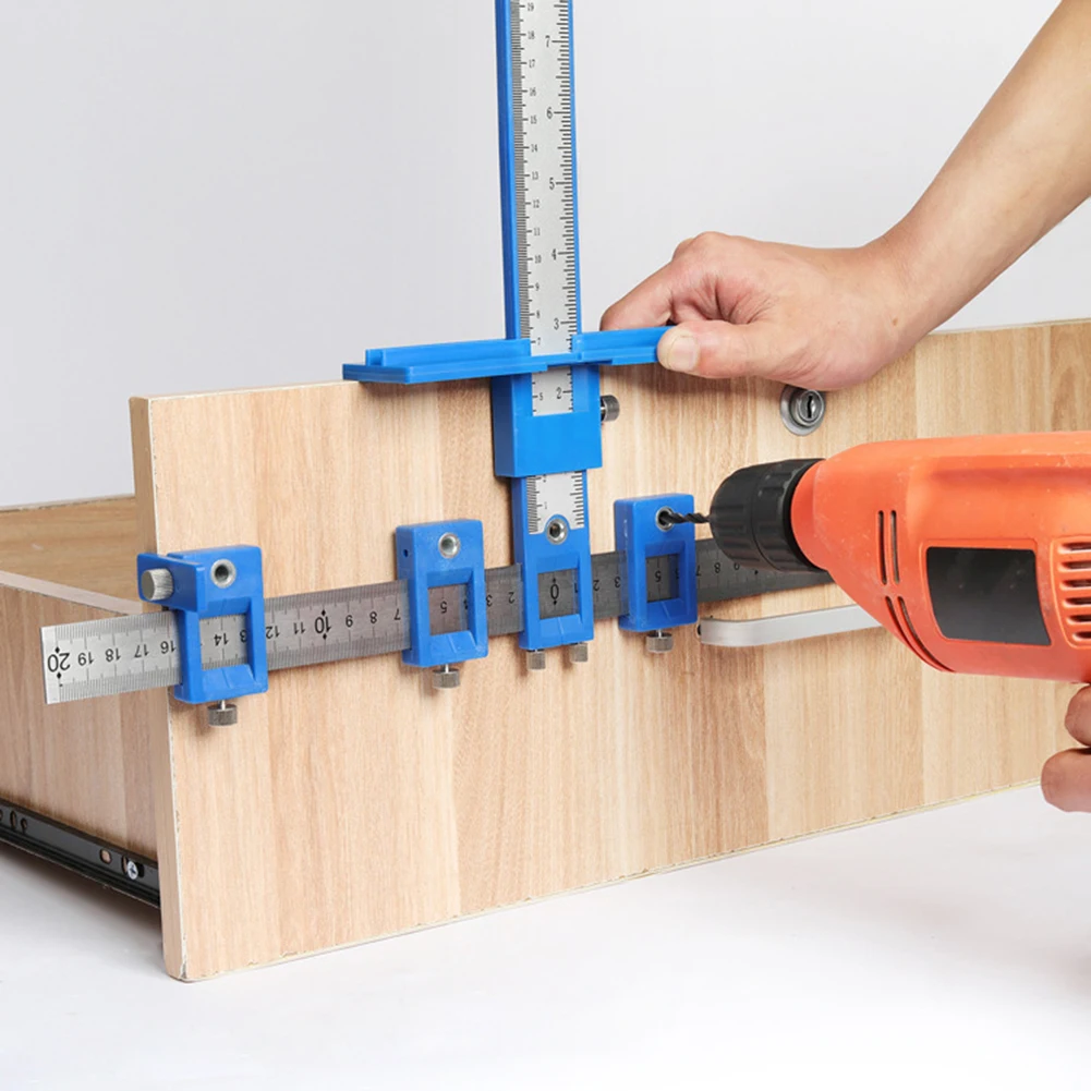 Woodworking Drill Punch Locator Jig Drill Guide Cabinet Handle Knob Template Locator Hole Punch Tool for Woodworking
Woodworking Drill Punch Locator Jig Drill Guide Cabinet Handle Knob Template Locator Hole Punch Tool for Woodworking