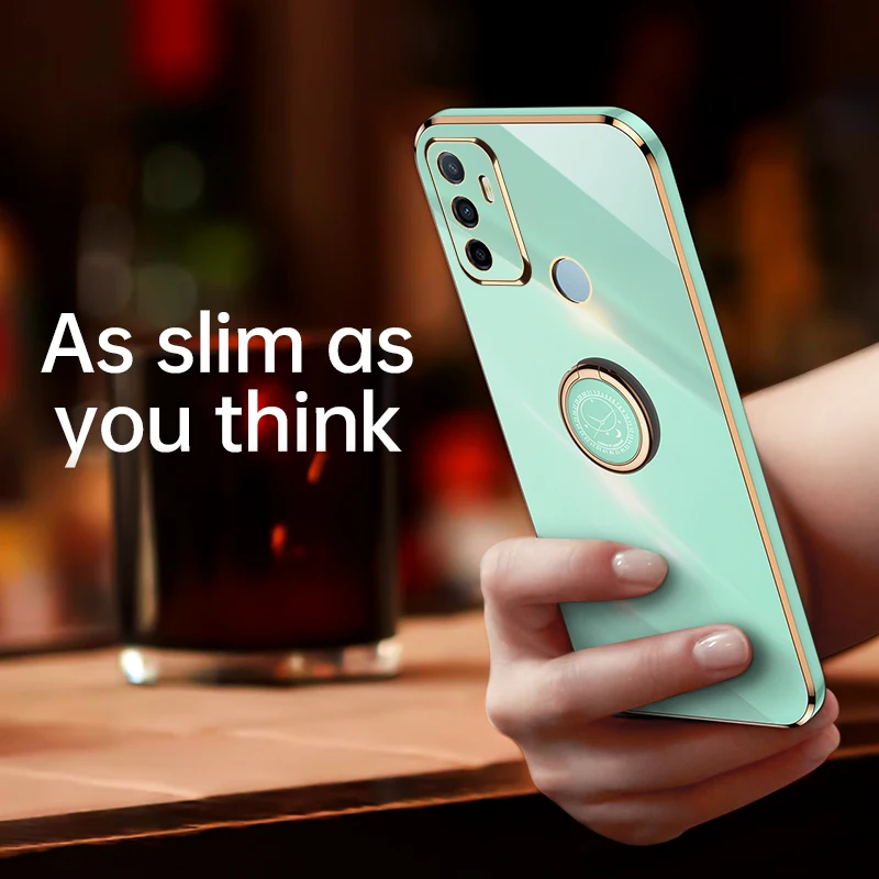 For OPPO A32 A33 A53 A53S Luxury Plating Square Ring Holder Phone Case For OPPO A52 A72 Soft Silicone Stand Cover
For OPPO A32 A33 A53 A53S Luxury Plating Square Ring Holder Phone Case For OPPO A52 A72 Soft Silicone Stand Cover