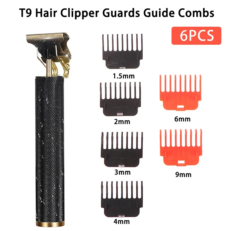 1 Set For T9 Hair Clipper Guards Guide Combs Trimmer Cutting Guides Styling Tools Attachment Compatible 1.5/ 2/ 3/ 4/ 6/ 9mm
1 Set For T9 Hair Clipper Guards Guide Combs Trimmer Cutting Guides Styling Tools Attachment Compatible 1.5/ 2/ 3/ 4/ 6/ 9mm